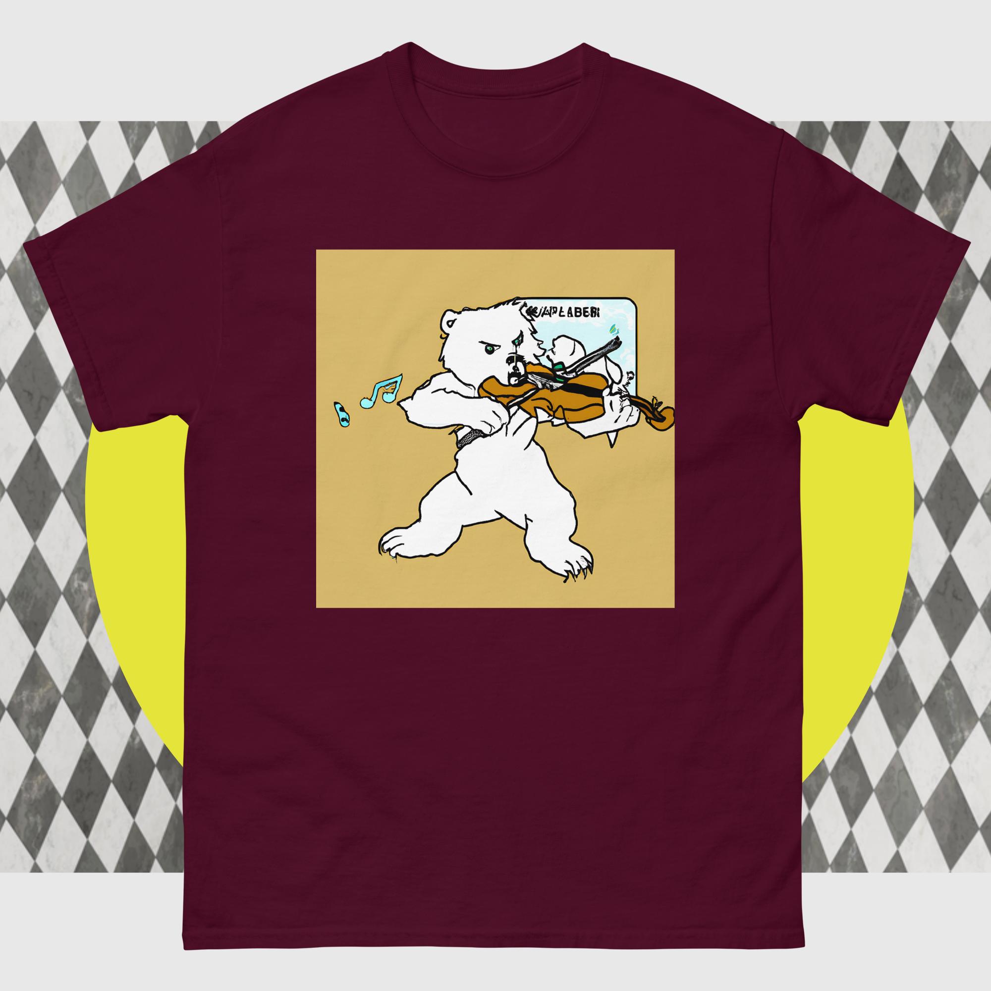 Polar Bear Violin Men's classic tee - Image 4