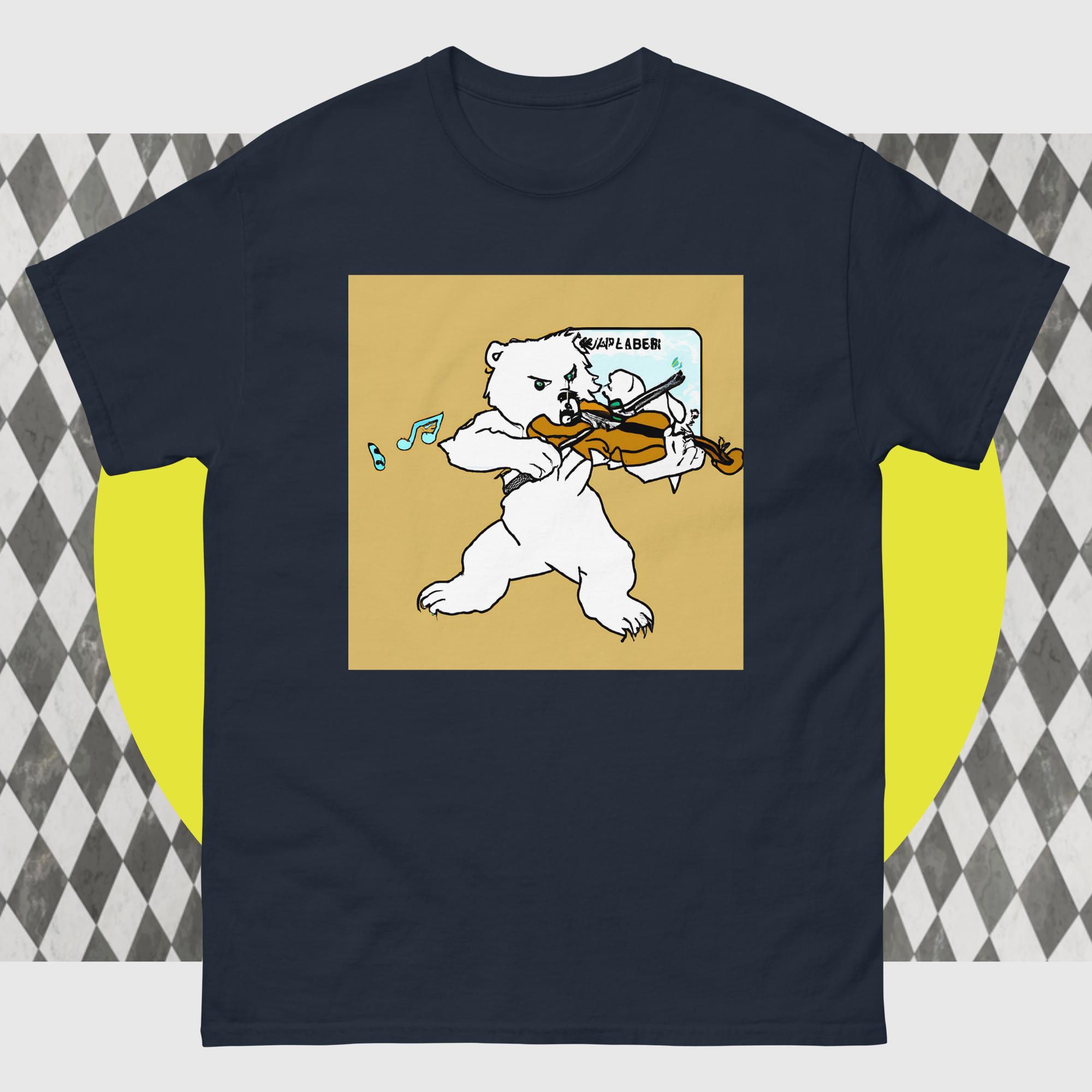 Polar Bear Violin Men's classic tee