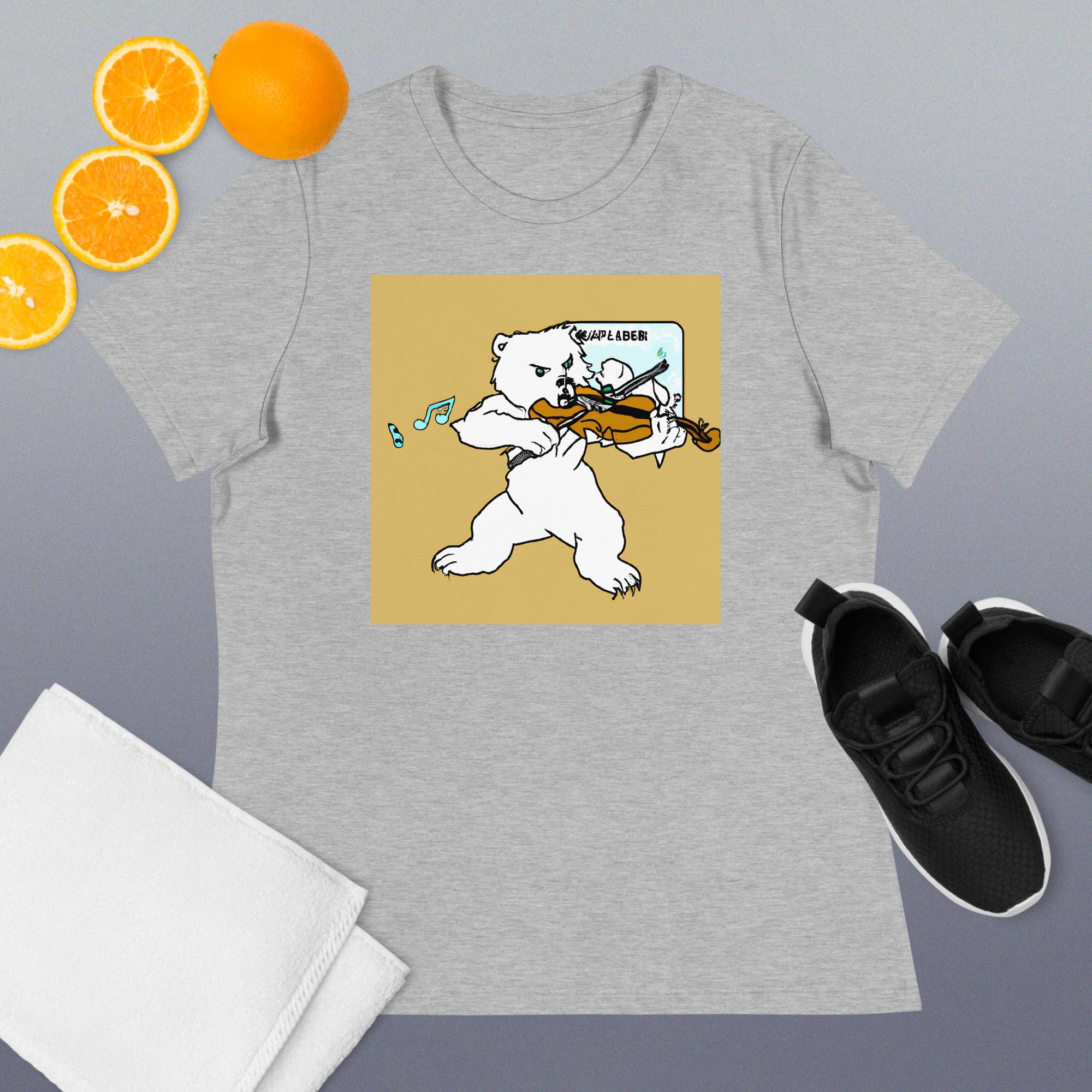Polar Bear Violin Women's Relaxed T-Shirt - Image 8