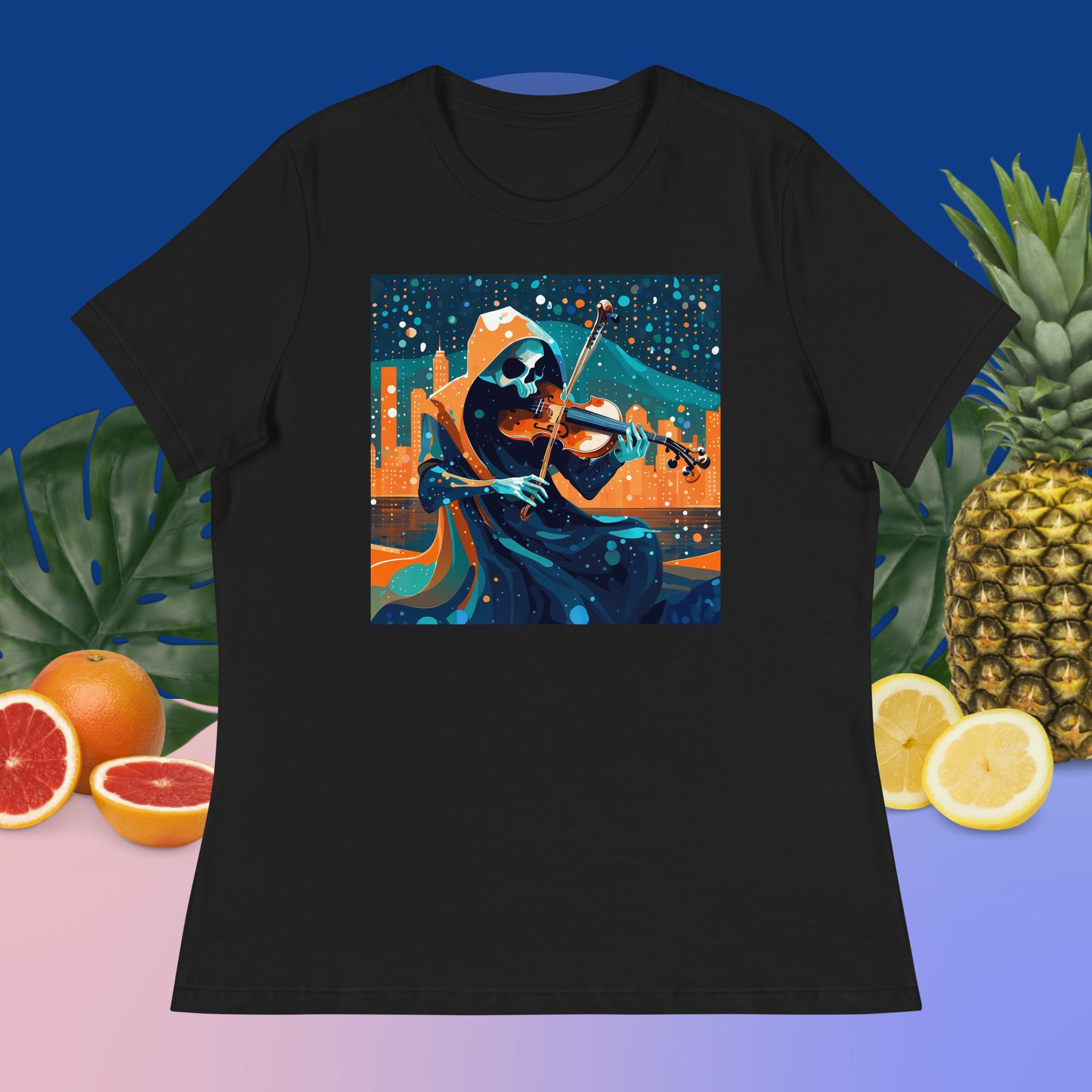 PedrO'Shea's Skeletonichi Women's Relaxed T-Shirt - Image 2