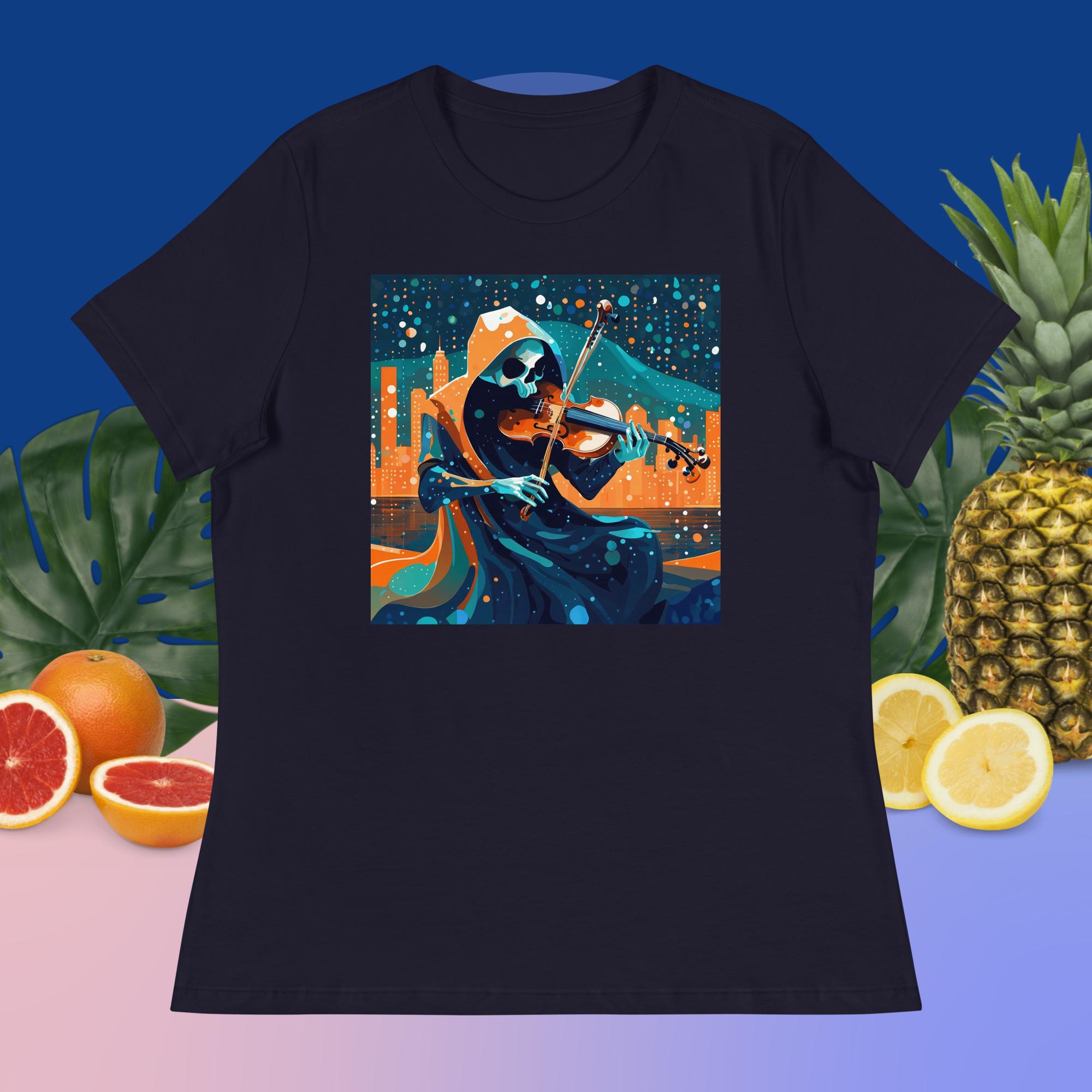 PedrO'Shea's Skeletonichi Women's Relaxed T-Shirt - Image 4