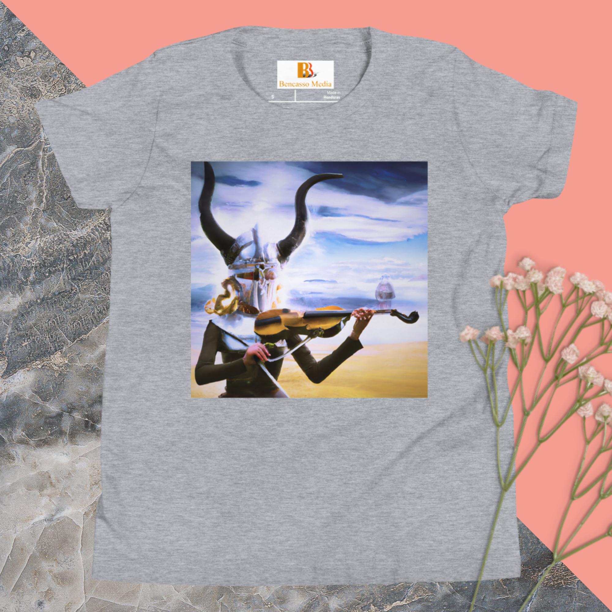 Hillary Viking Violin Youth Short Sleeve T-Shirt - Image 3