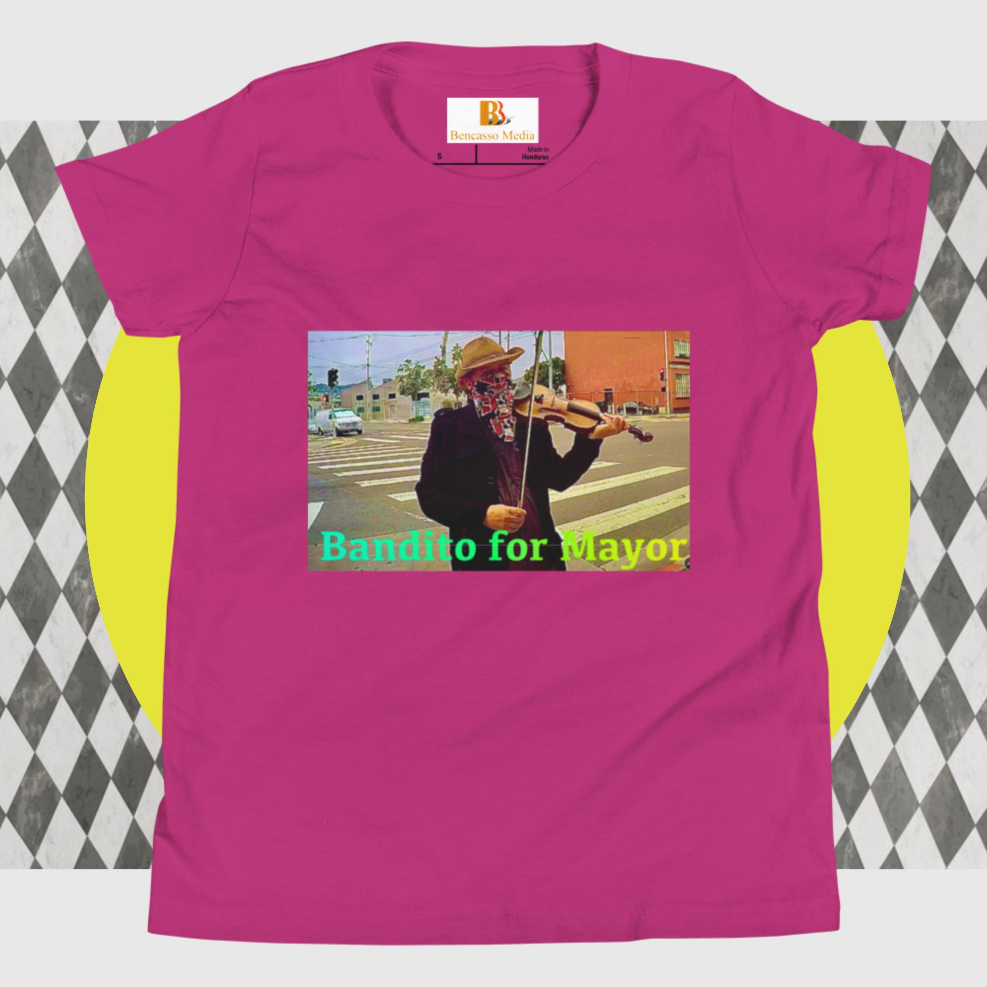 Bandito for Mayor Youth Short Sleeve T-Shirt - Image 9