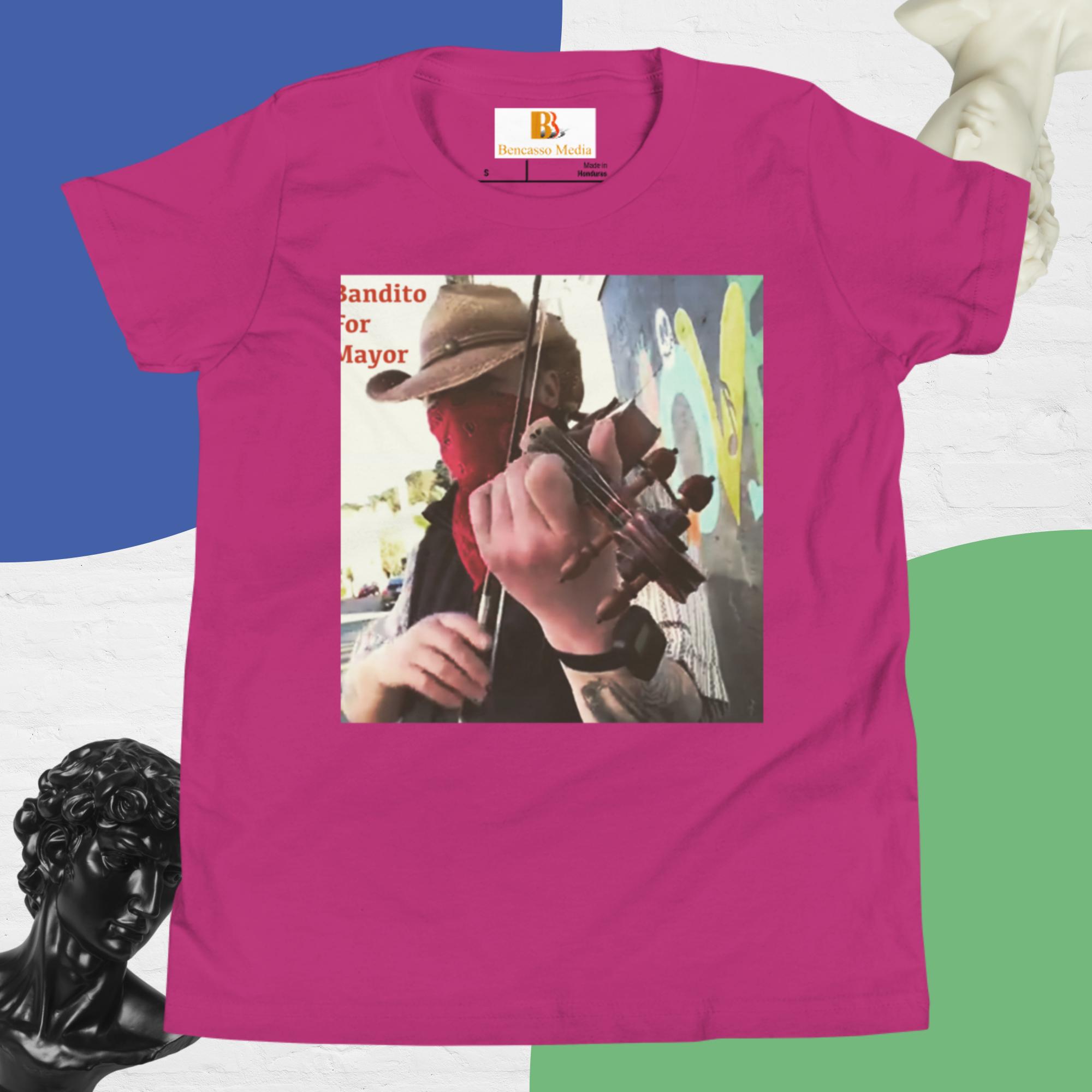 Bandito for Mayor Youth Short Sleeve T-Shirt - Image 9