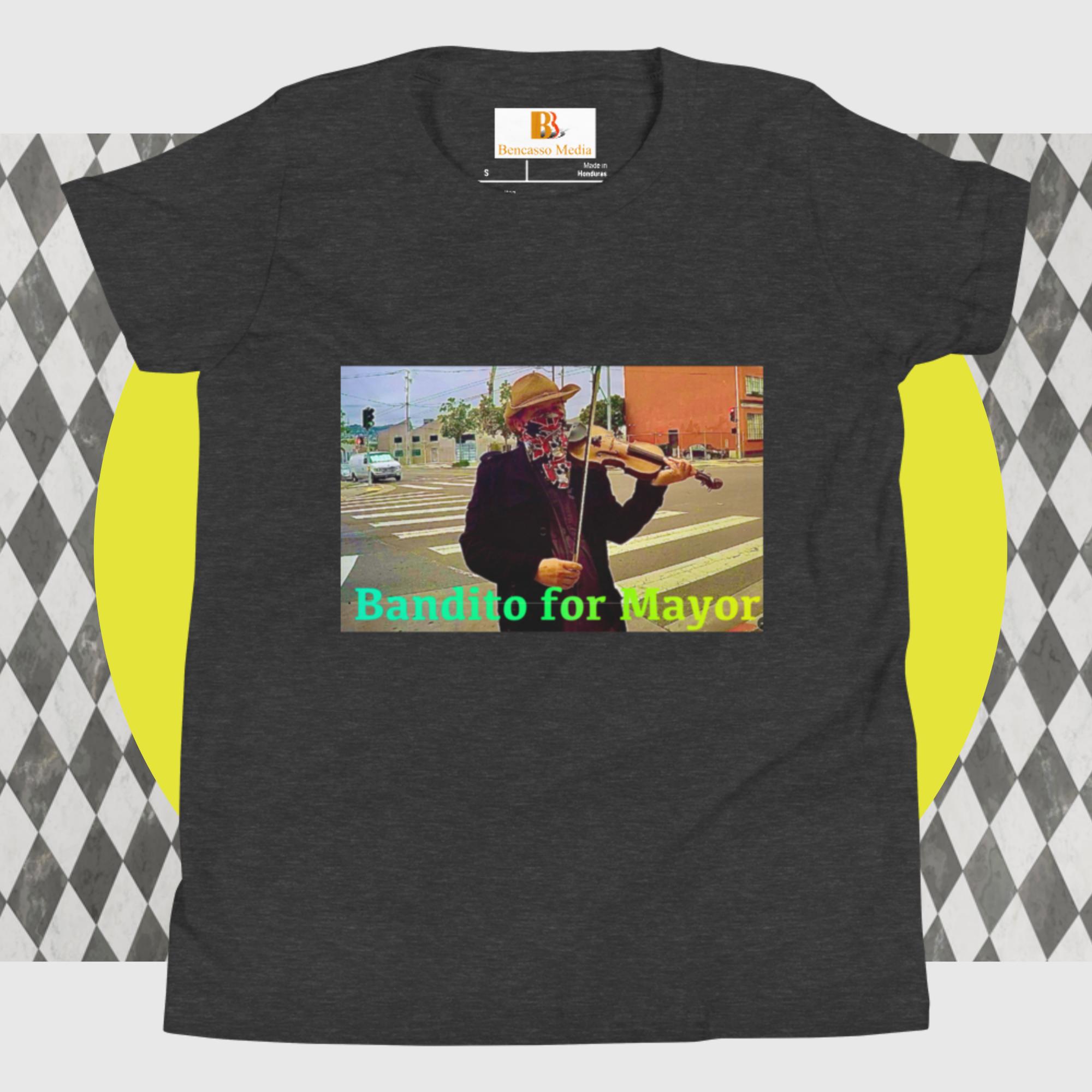 Bandito for Mayor Youth Short Sleeve T-Shirt - Image 10