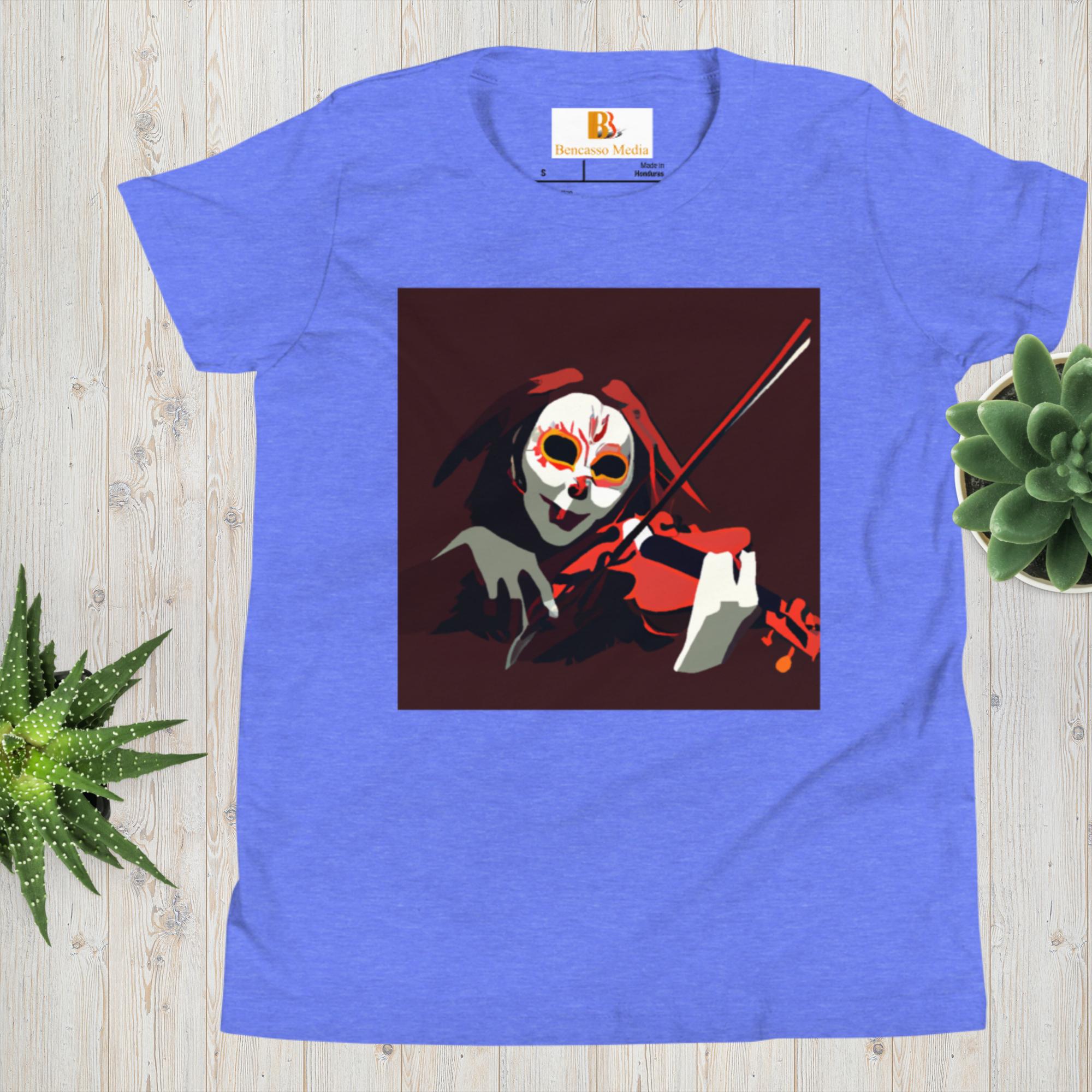 Skeletonichi's Daughter Violin Youth Short Sleeve T-Shirt