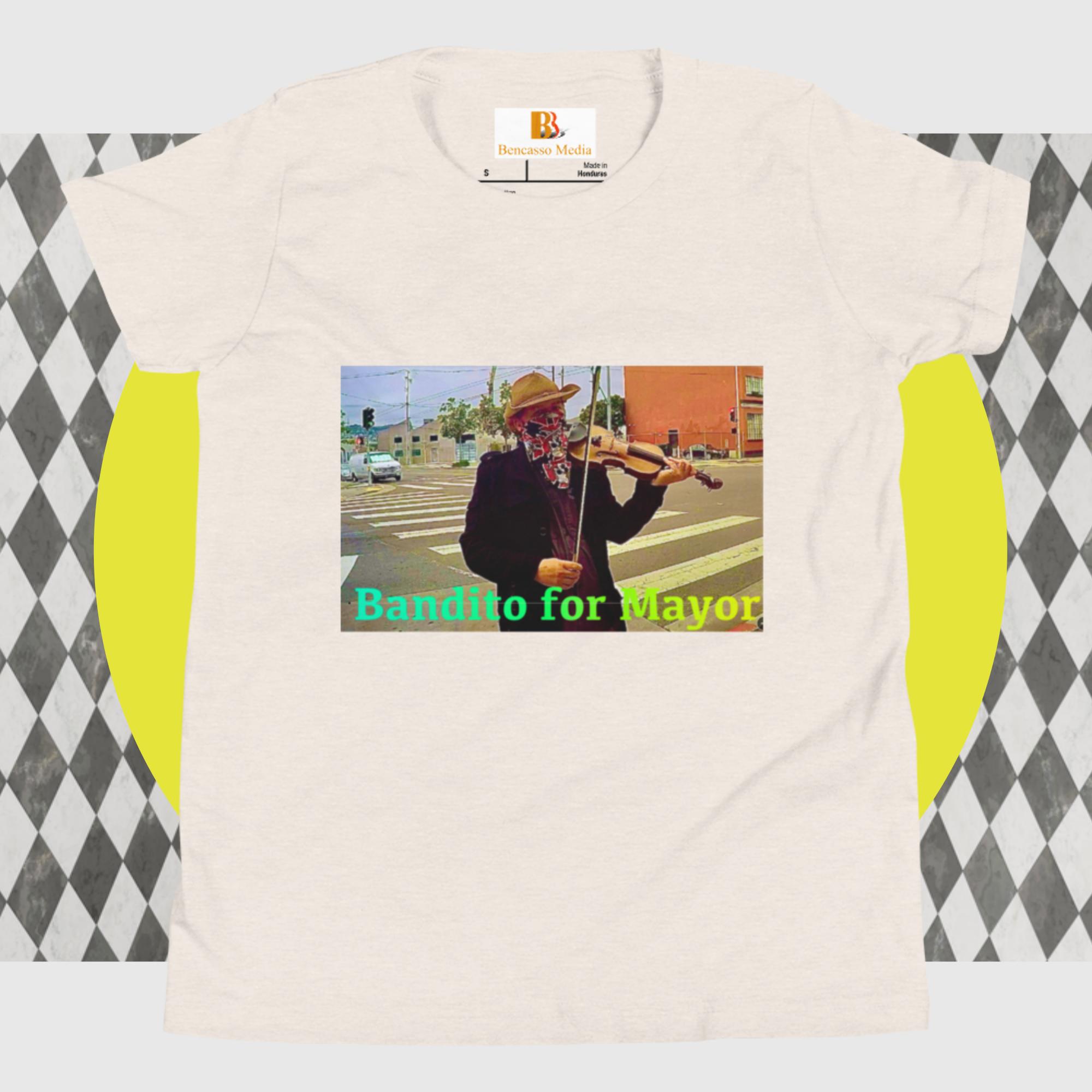Bandito for Mayor Youth Short Sleeve T-Shirt - Image 13