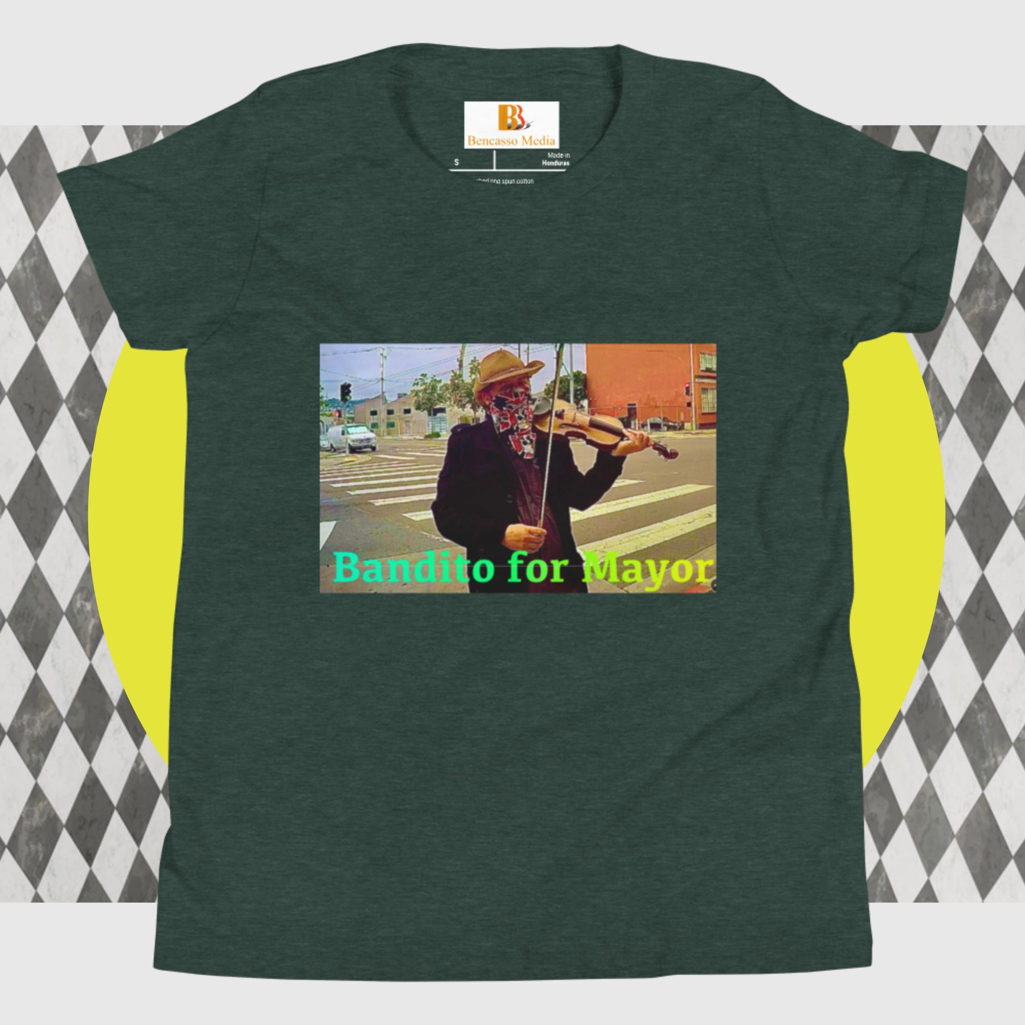 Bandito for Mayor Youth Short Sleeve T-Shirt - Image 3