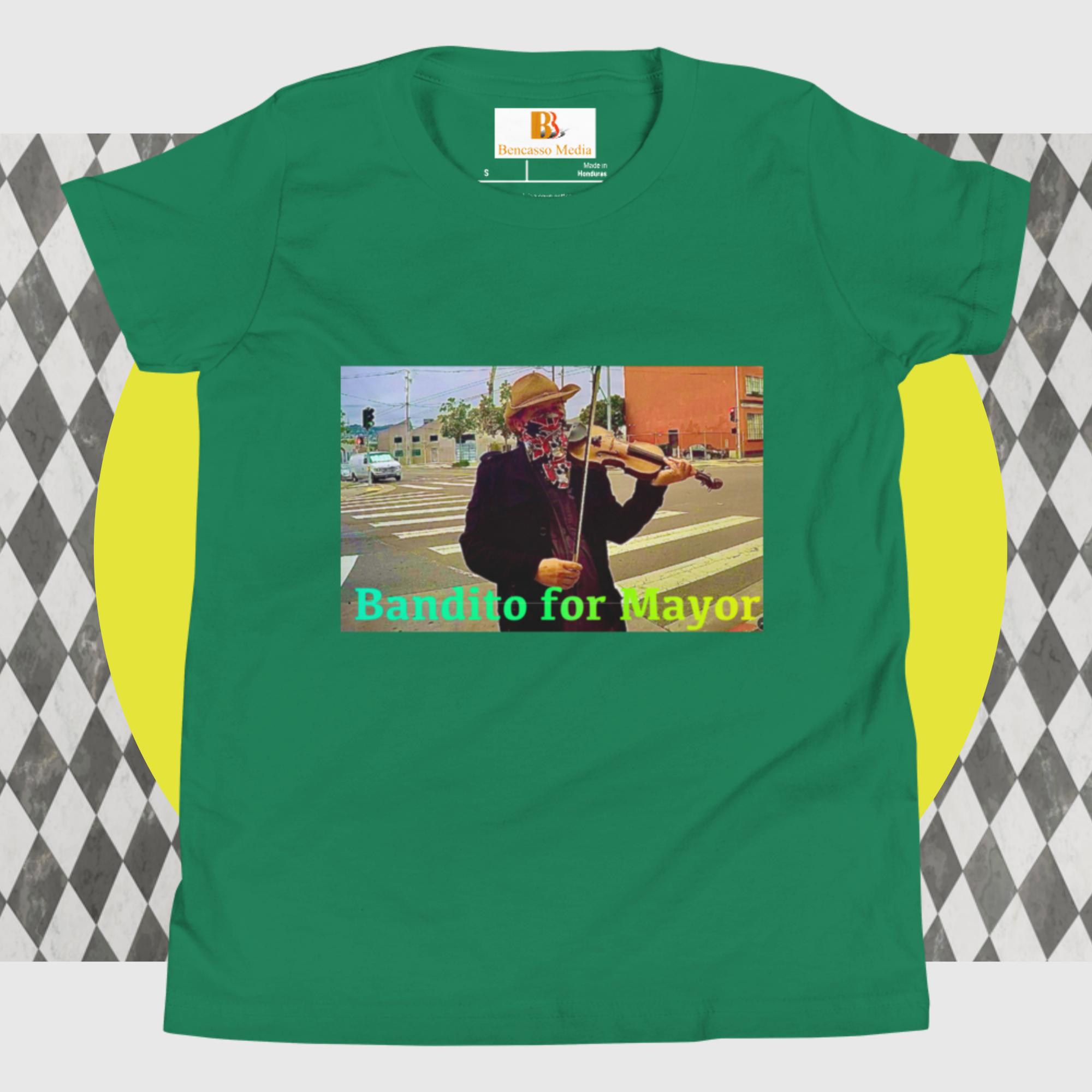 Bandito for Mayor Youth Short Sleeve T-Shirt - Image 7