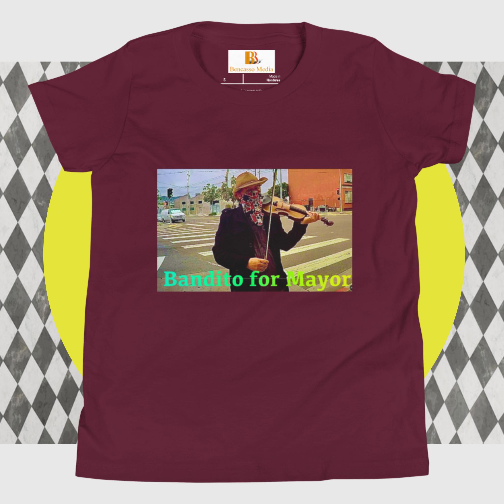 Bandito for Mayor Youth Short Sleeve T-Shirt - Image 14