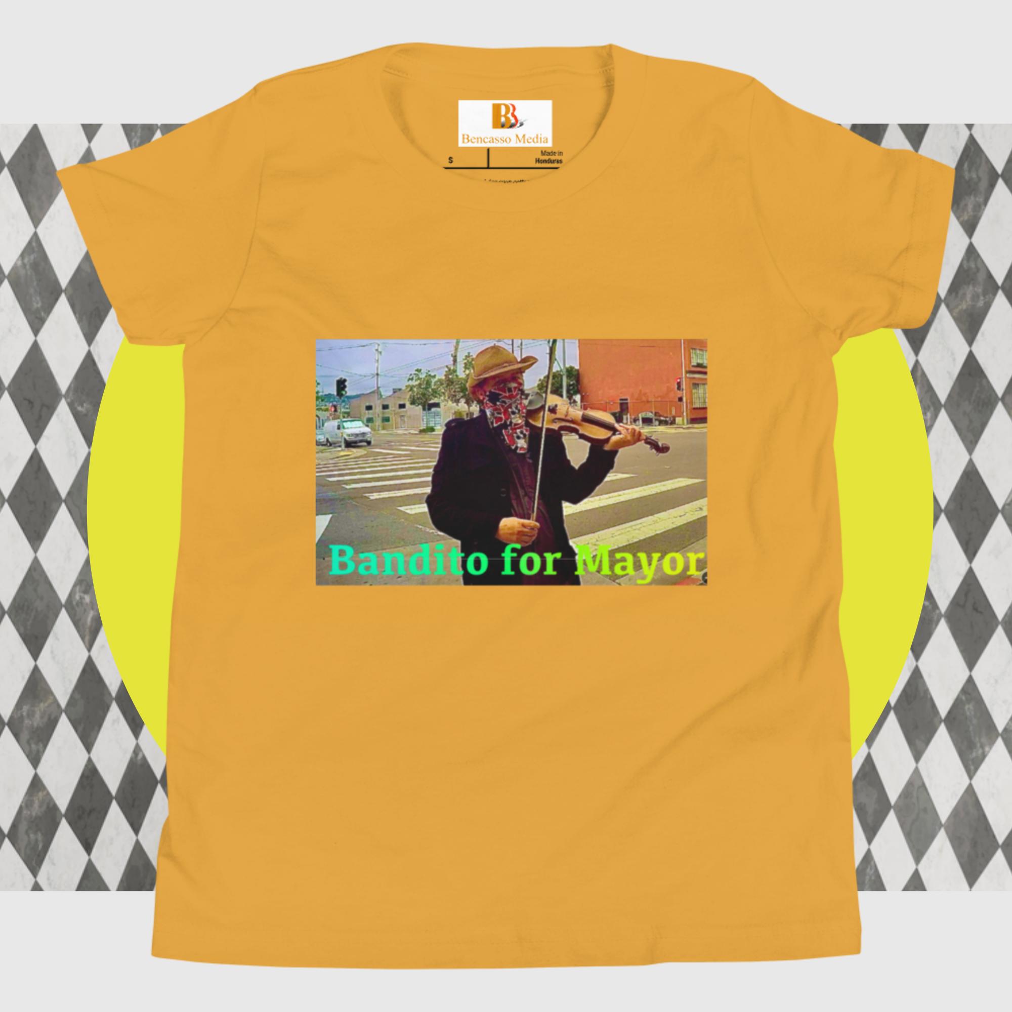 Bandito for Mayor Youth Short Sleeve T-Shirt - Image 15