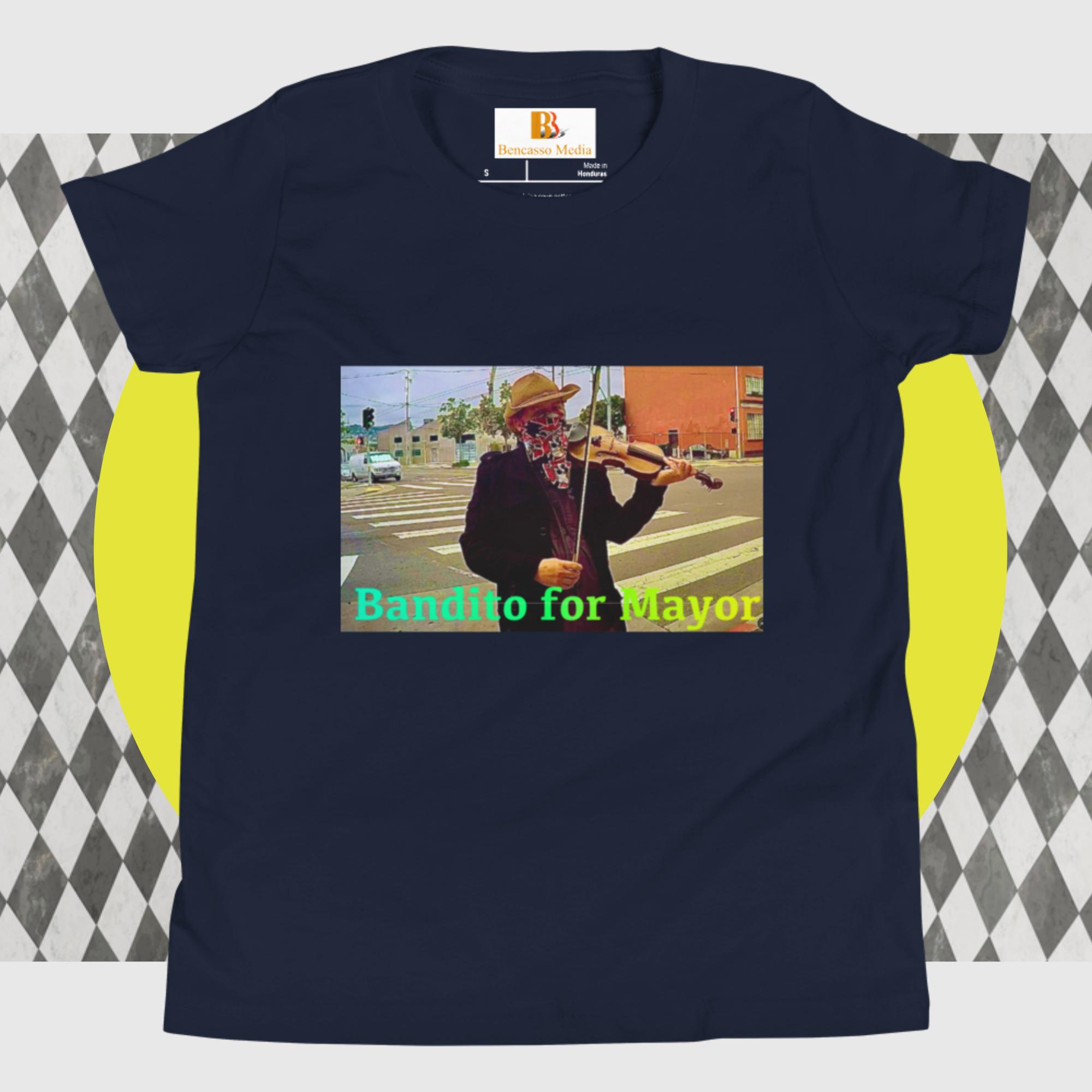 Bandito for Mayor Youth Short Sleeve T-Shirt - Image 4