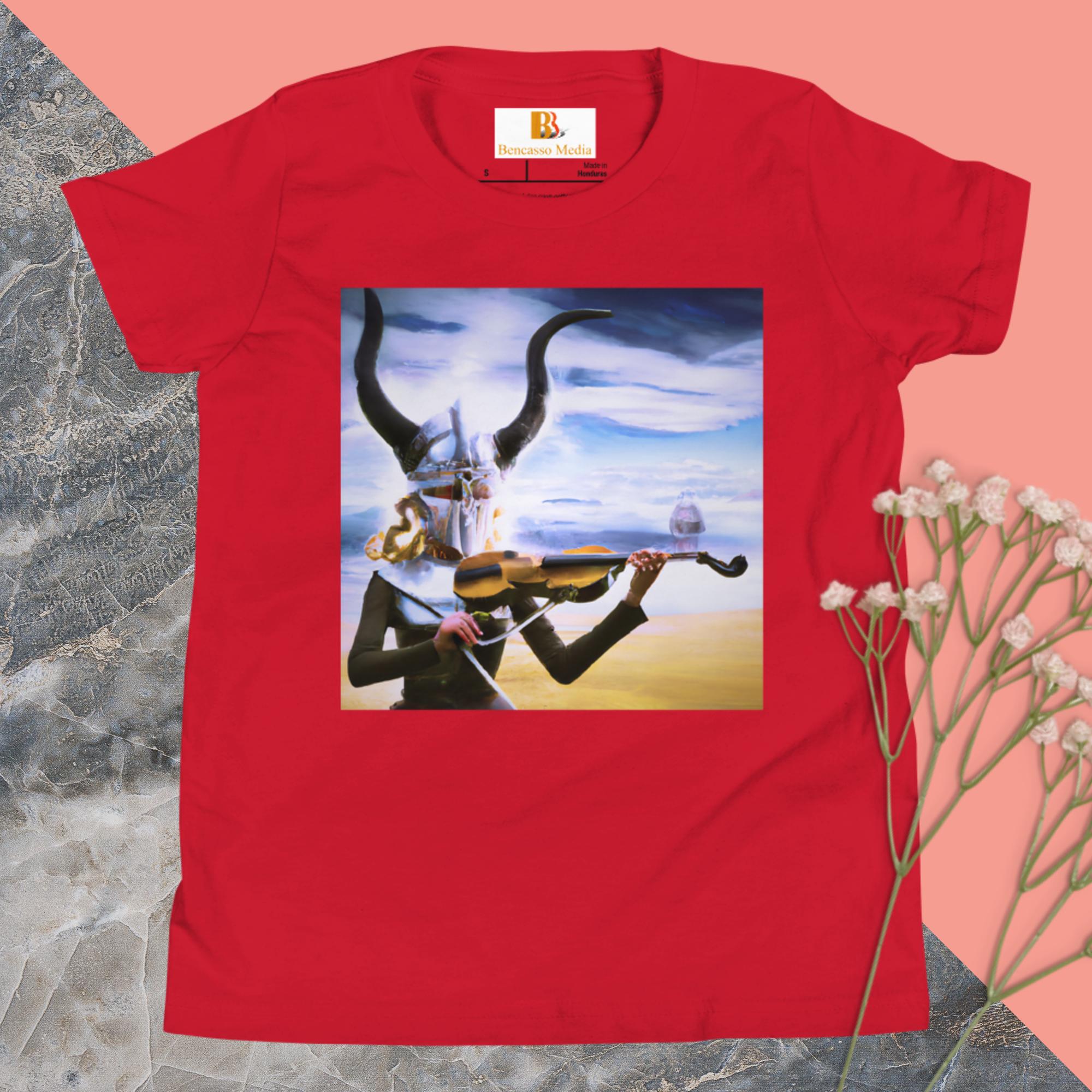 Hillary Viking Violin Youth Short Sleeve T-Shirt