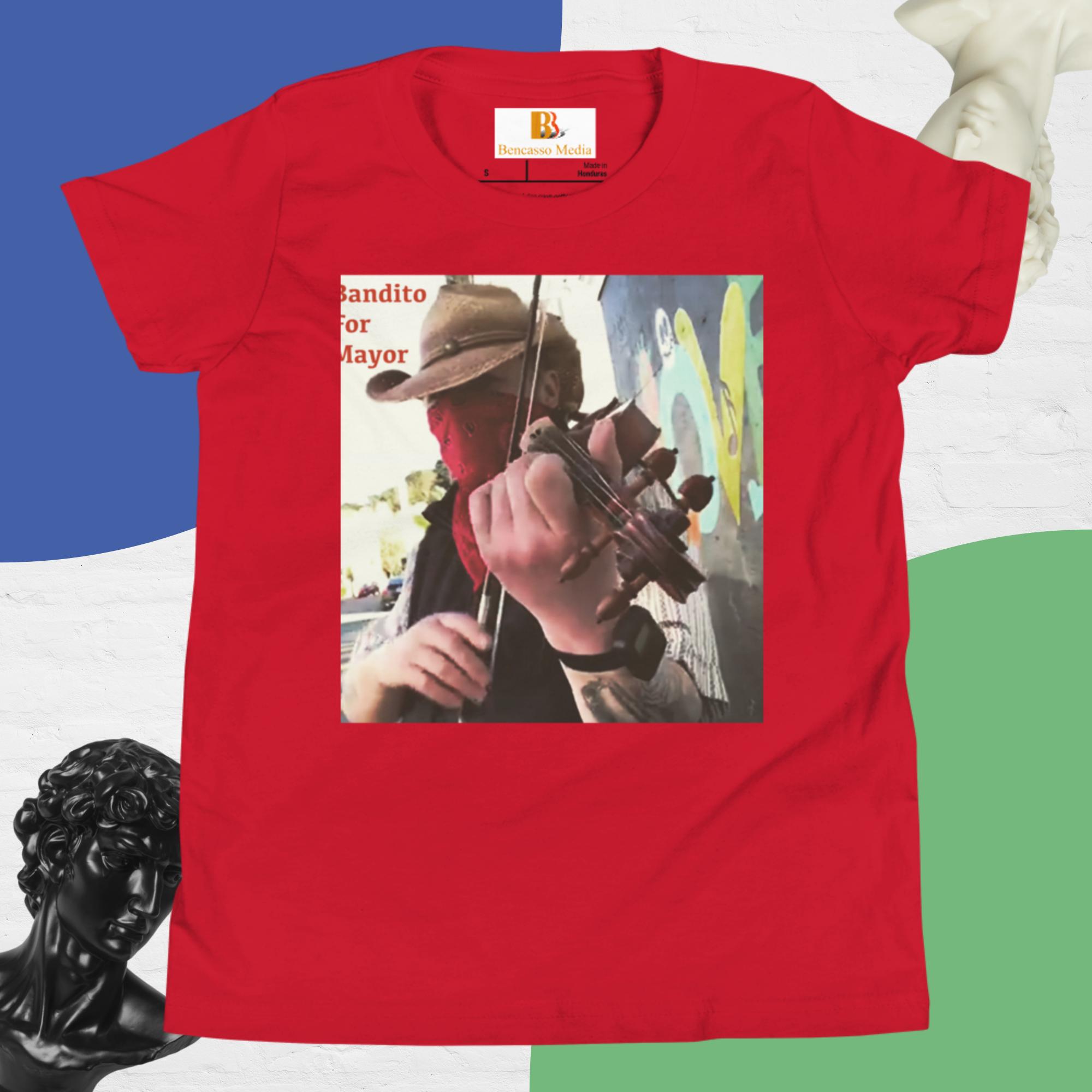 Bandito for Mayor Youth Short Sleeve T-Shirt - Image 8