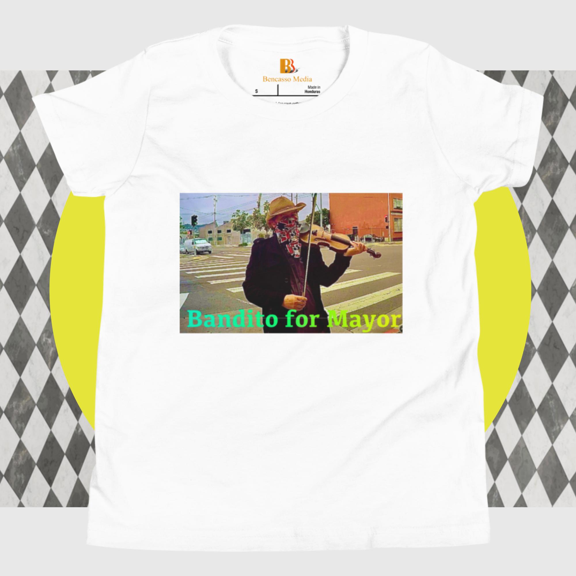 Bandito for Mayor Youth Short Sleeve T-Shirt - Image 5