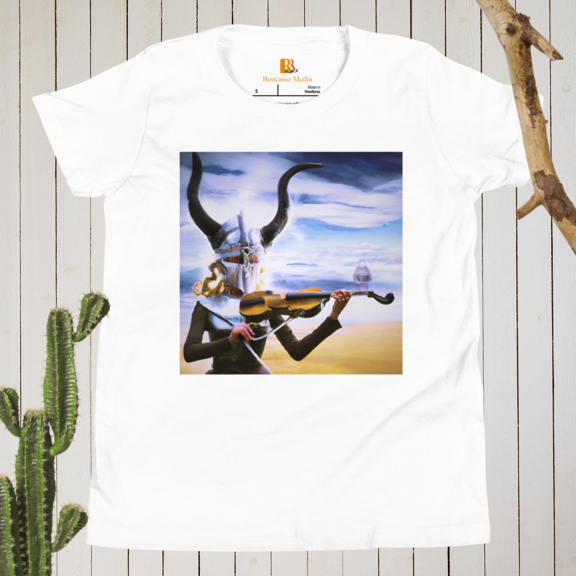 Hillary Viking Violin Youth Short Sleeve T-Shirt - Image 5