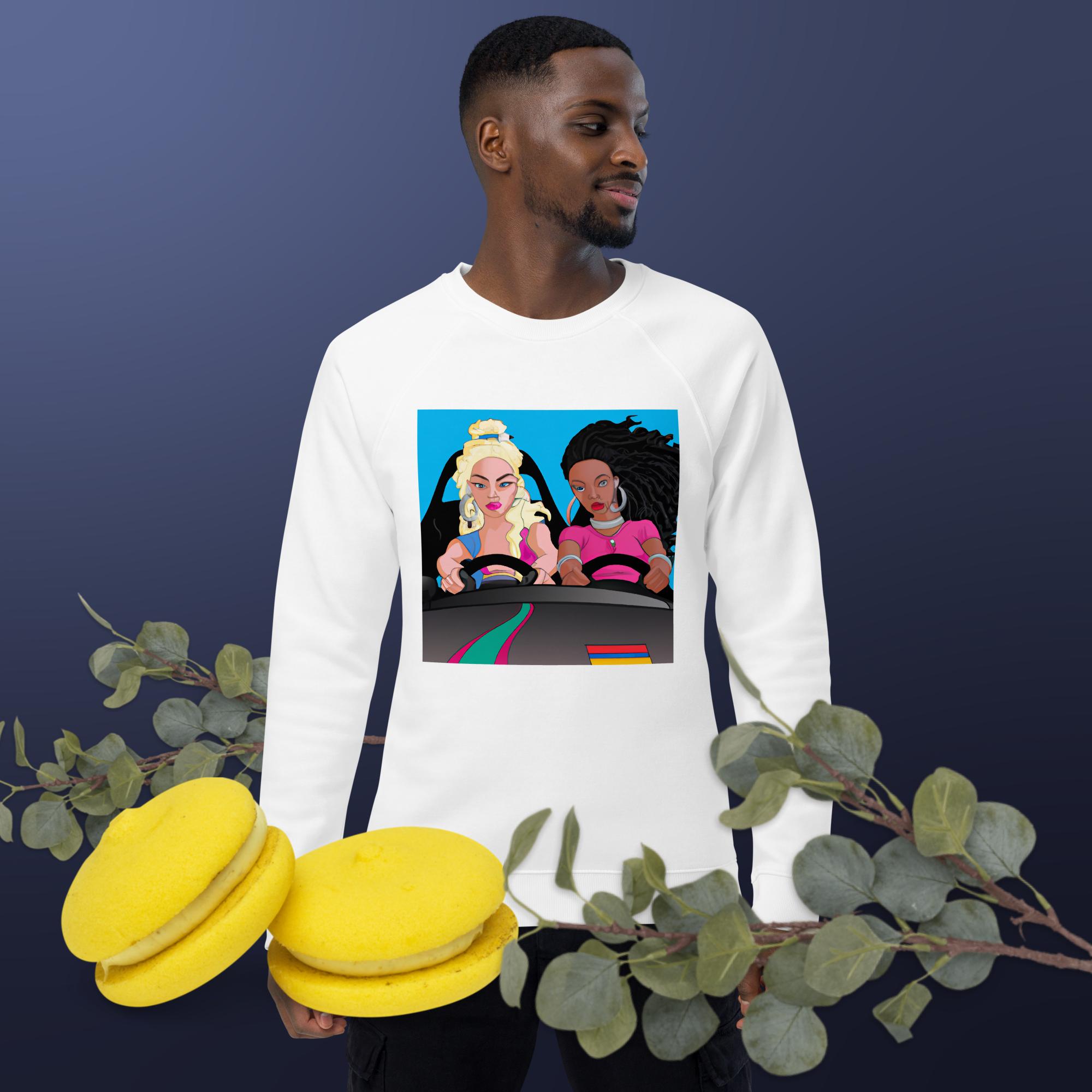 Bayshore Boulevard Unisex organic raglan sweatshirt - Image 6